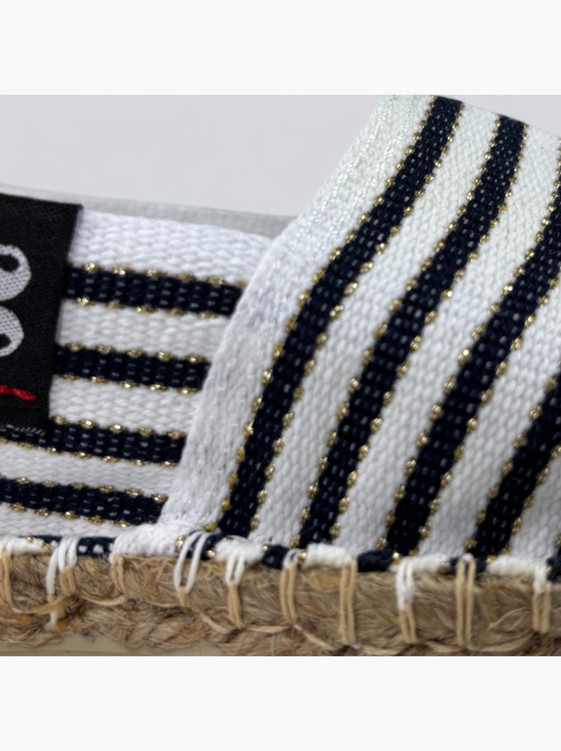 Espadrilles Chaussons imprimée Noir Blanc - Kiabi