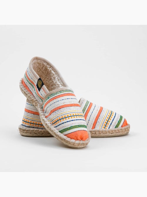 Espadrilles Chaussons rayée - Kiabi