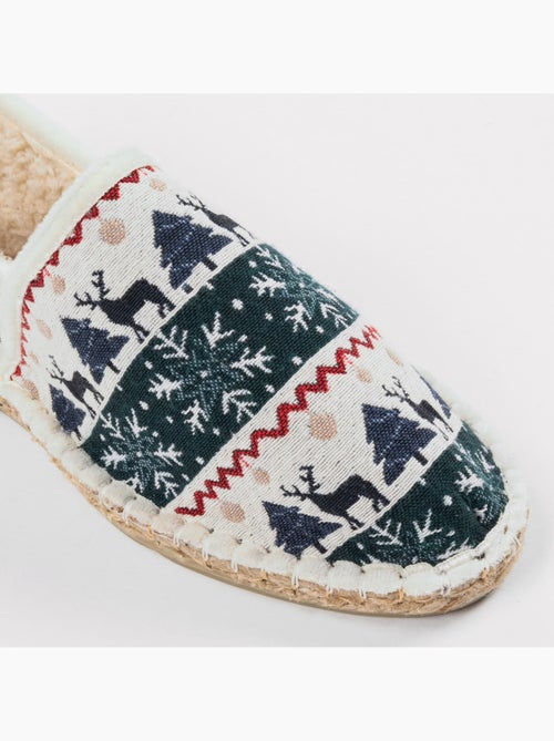 Espadrilles Chaussons rayée - Kiabi