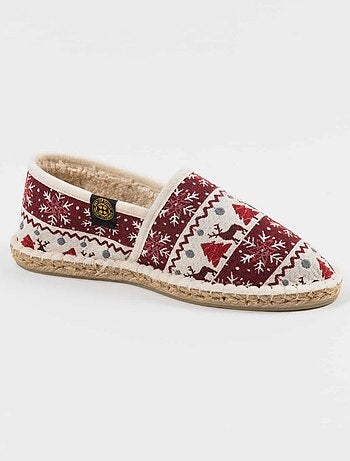 Espadrilles Chaussons rayée