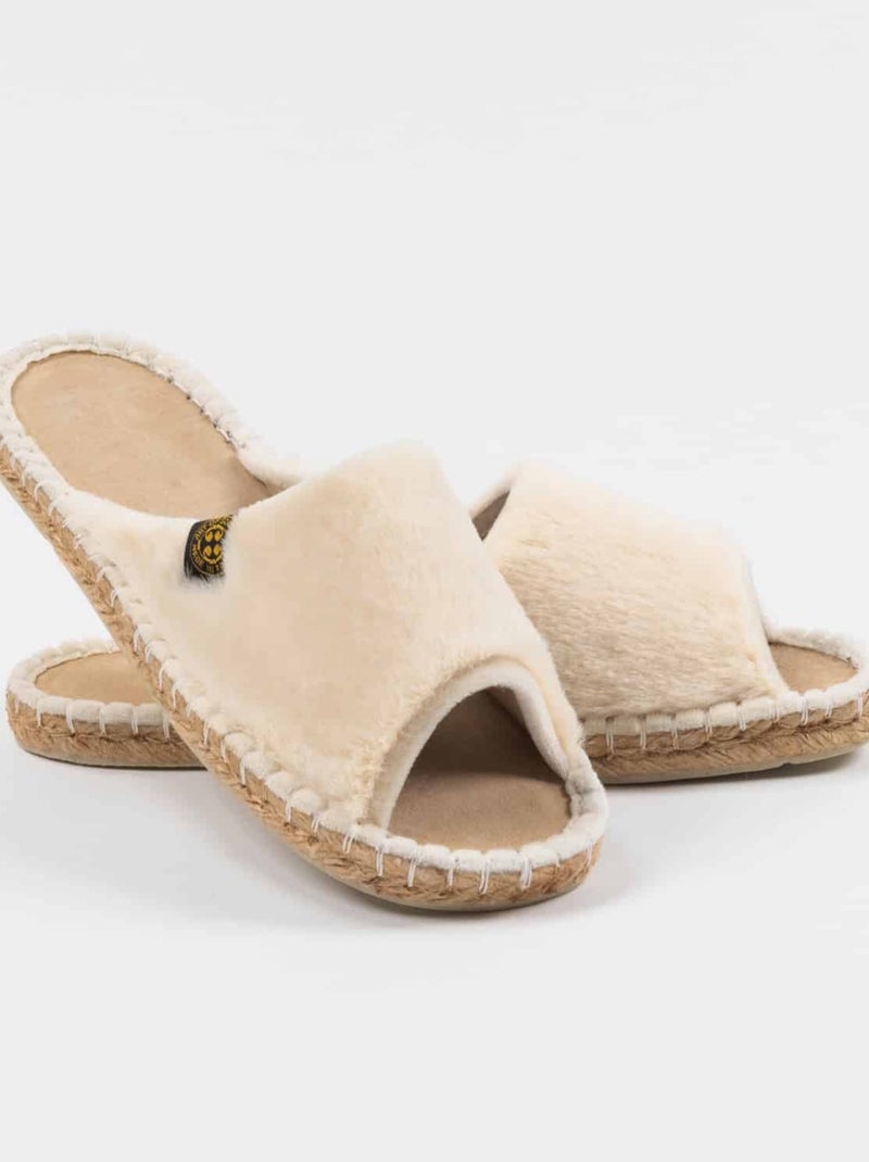 Espadrilles Chaussons unie Blanc - Kiabi