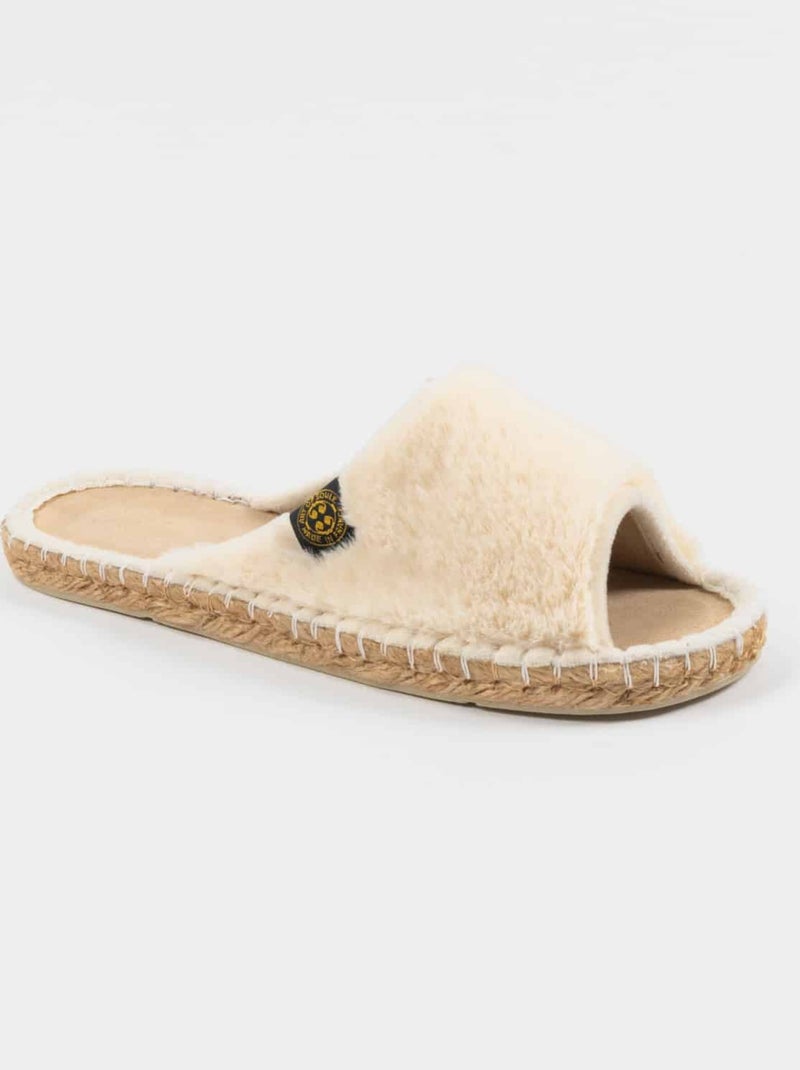 Espadrilles Chaussons unie Blanc - Kiabi