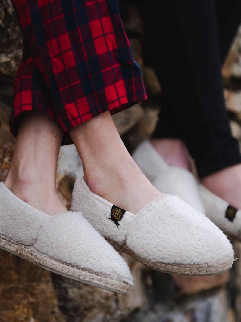 Espadrilles Chaussons unie Blanc - Kiabi