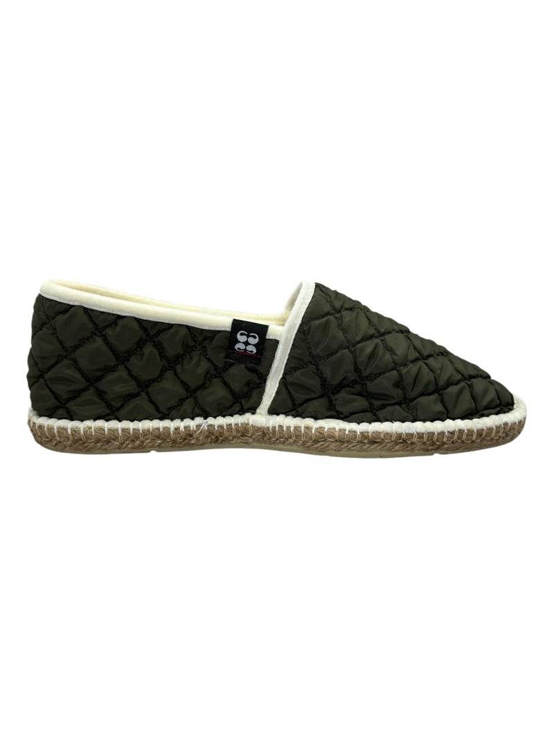 Espadrilles Chaussons unie Kaki - Kiabi