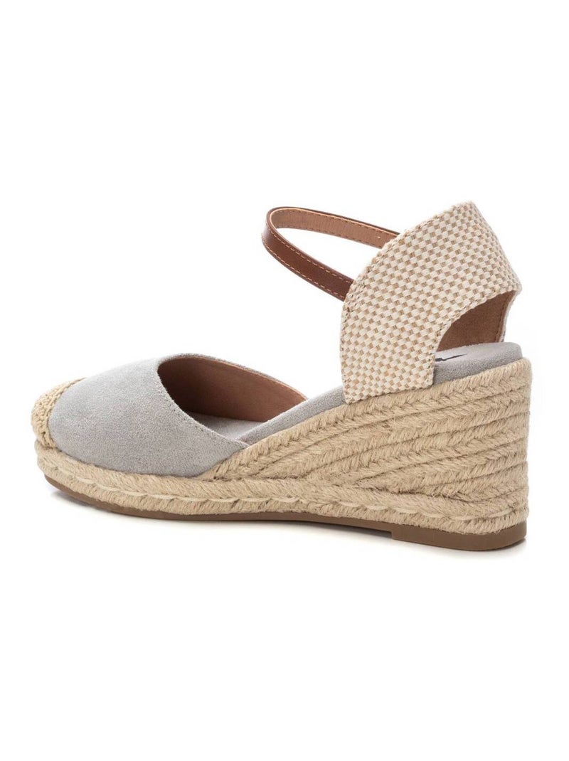 Espadrilles compensées pour femme Argent - Kiabi