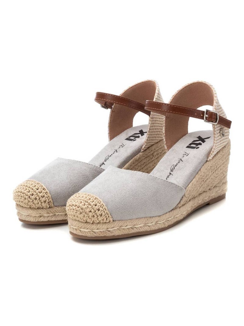 Espadrilles compensées pour femme Argent - Kiabi
