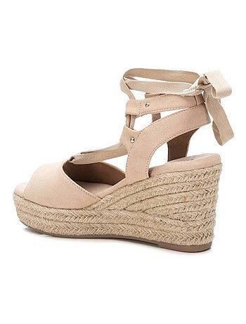 Sandales décontractées à bride cheville avec semelle compensée