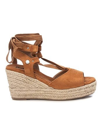 Sandales décontractées à bride cheville avec semelle compensée