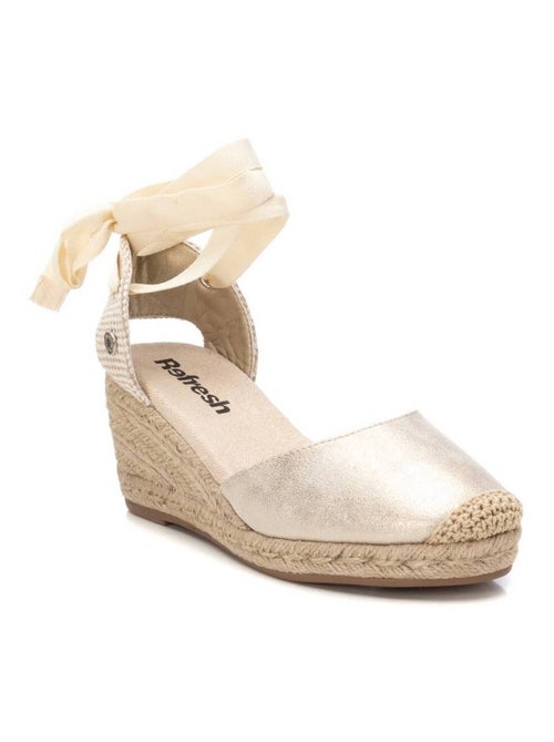 Espadrilles compensées pour femme avec fermeture à rubans - Kiabi Espadrilles compensées pour femme avec fermeture à rubans - Kiabi