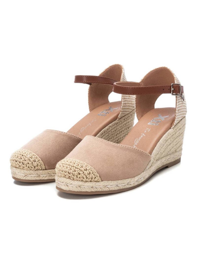Espadrilles compensées pour femme Beige - Kiabi