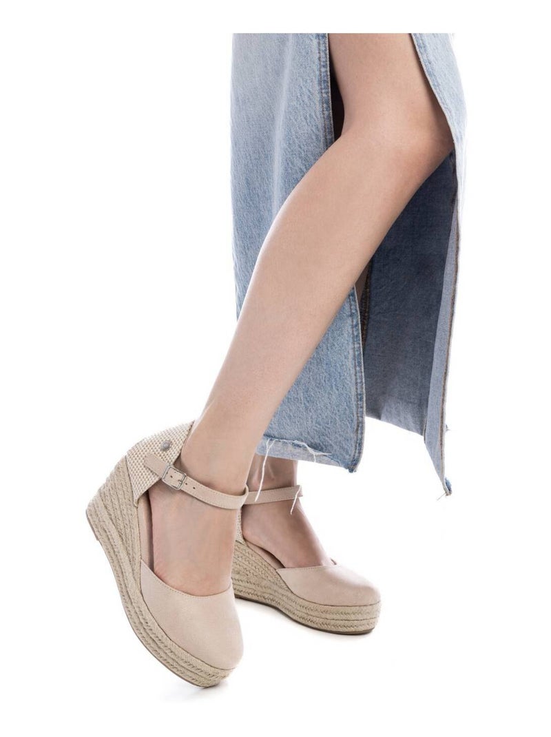Espadrilles compensées pour femme Beige - Kiabi