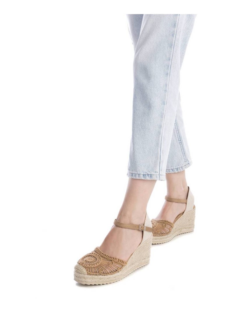 Espadrilles compensées pour femme Beige - Kiabi