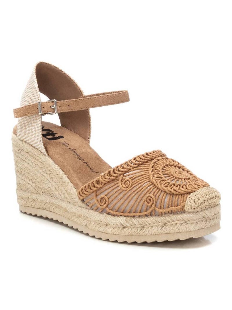 Espadrilles compensées pour femme Beige - Kiabi