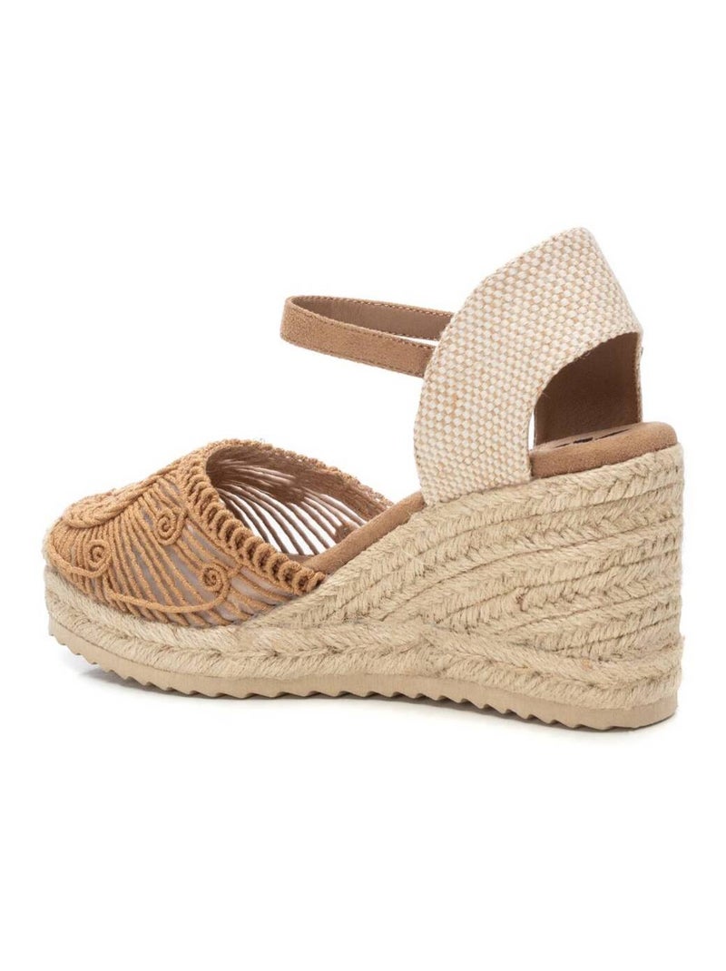 Espadrilles compensées pour femme Beige - Kiabi
