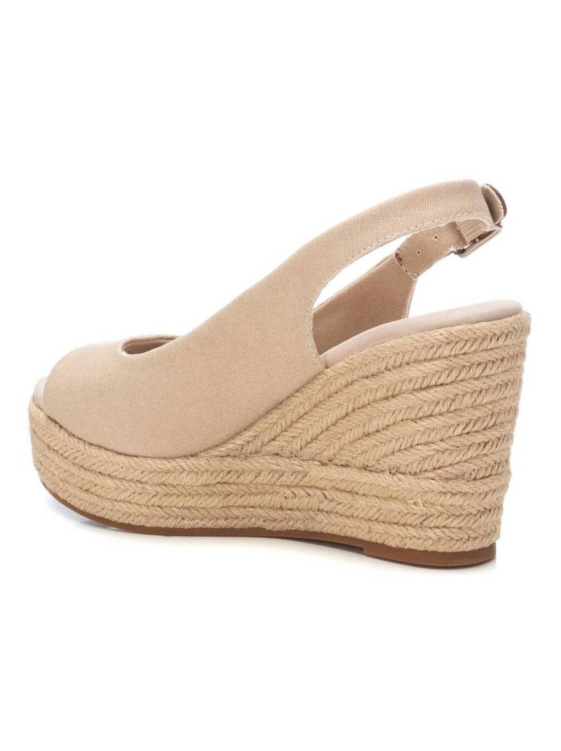 Espadrilles compensées pour femme Beige - Kiabi