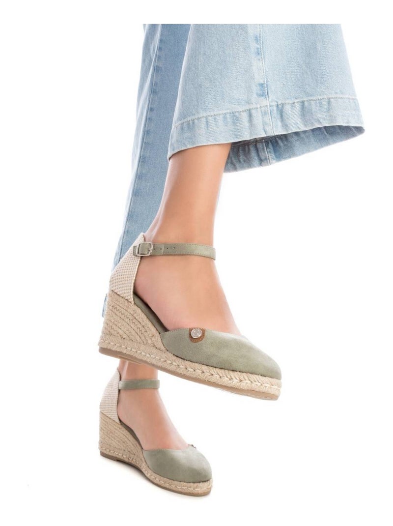 Espadrilles compensées pour femme Bleu azur - Kiabi