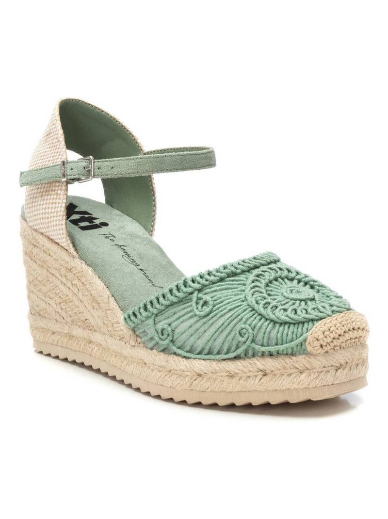 Espadrilles compensées pour femme Bleu azur - Kiabi