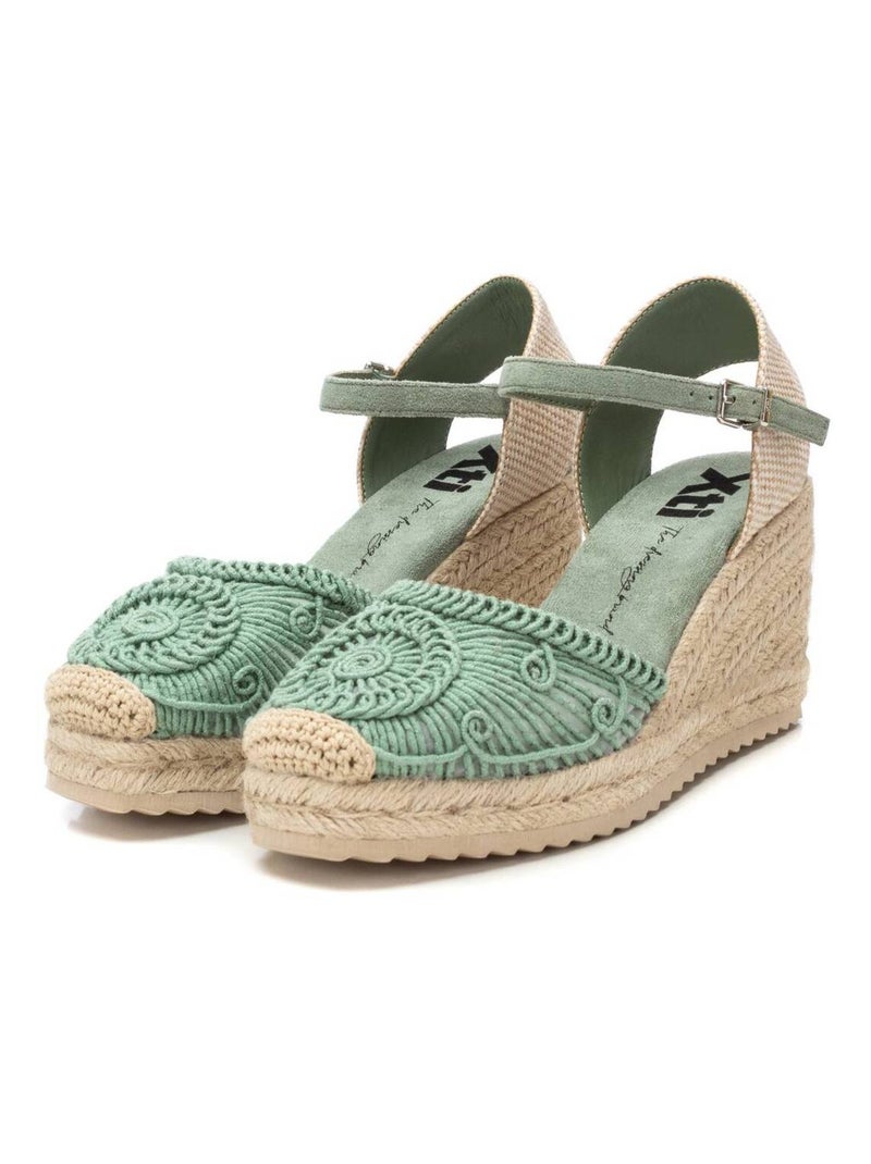 Espadrilles compensées pour femme Bleu azur - Kiabi