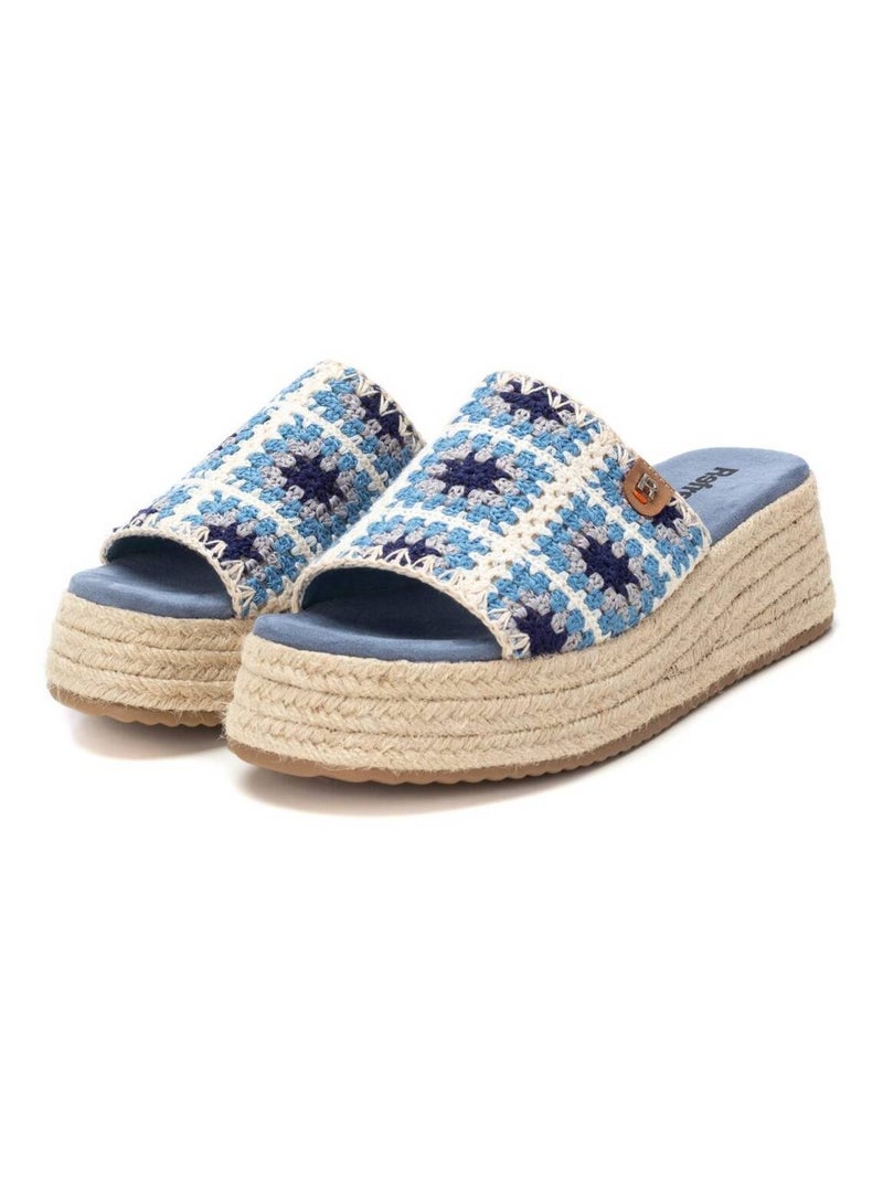 Espadrilles compensées pour femme Bleu - Kiabi