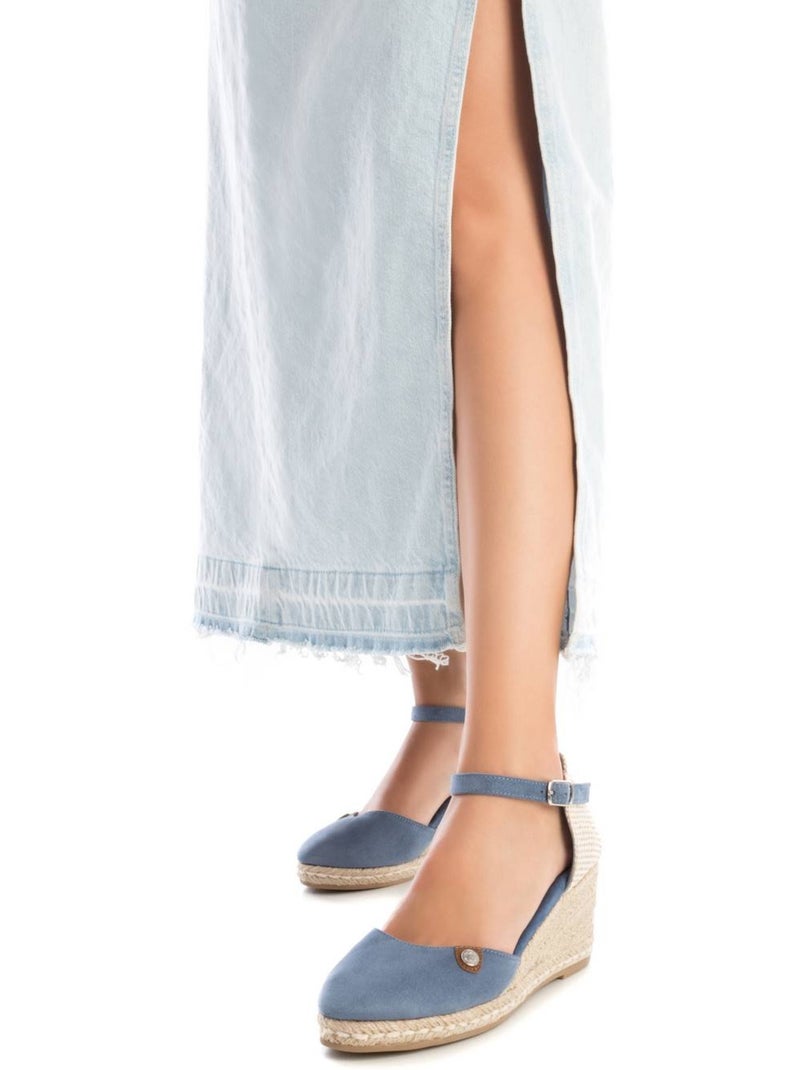 Espadrilles compensées pour femme Bleu - Kiabi