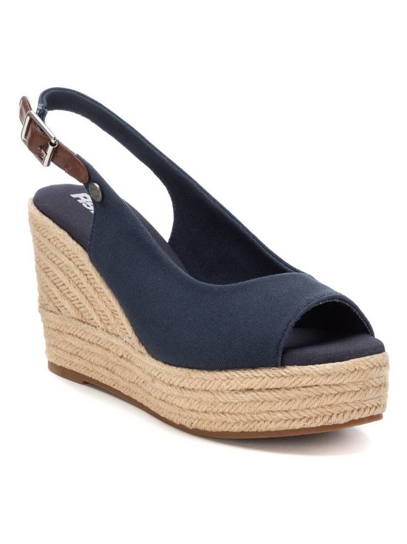 Espadrilles compensées pour femme Bleu - Kiabi