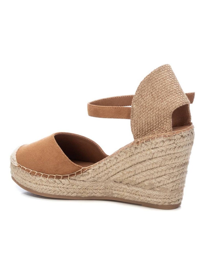 Espadrilles compensées pour femme Camel - Kiabi