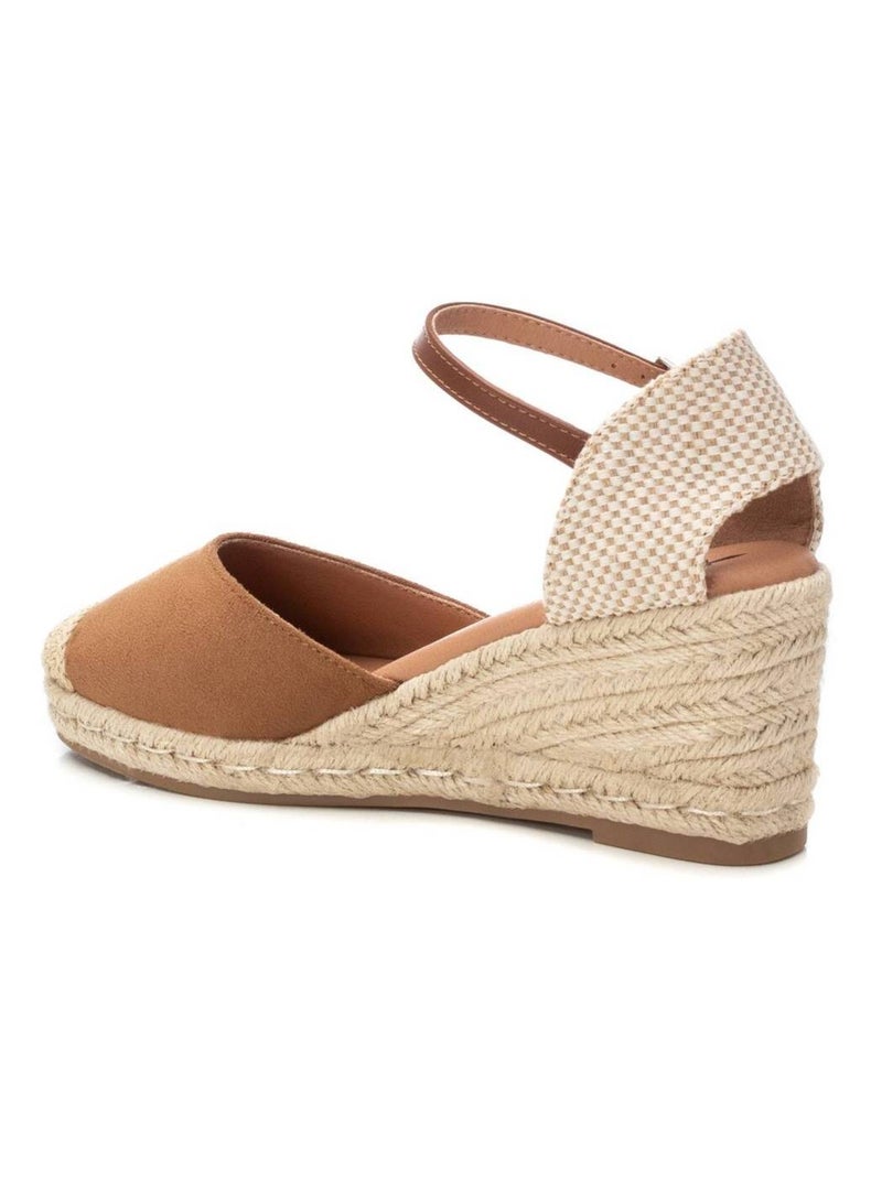 Espadrilles compensées pour femme Camel - Kiabi