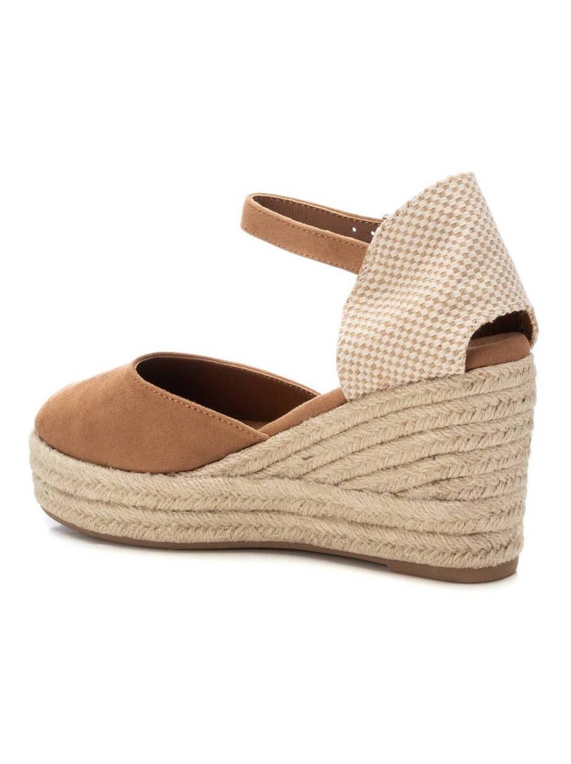 Espadrilles compensées pour femme Camel - Kiabi