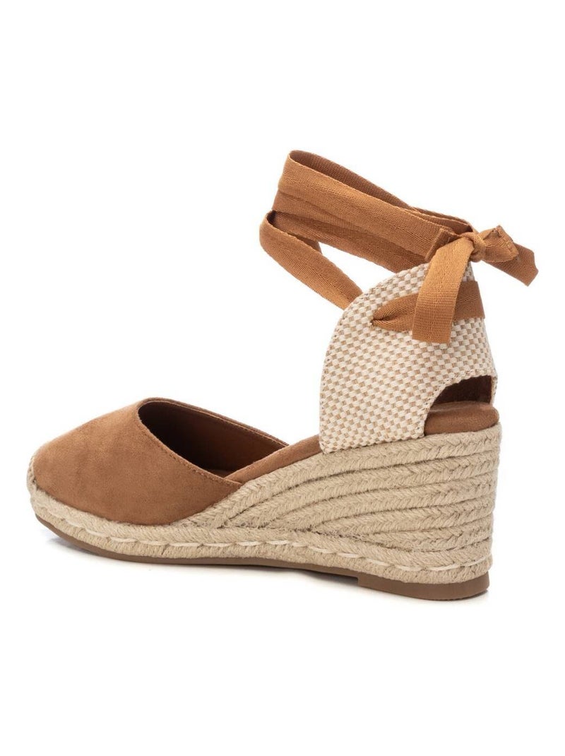 Espadrilles compensées pour femme Camel - Kiabi