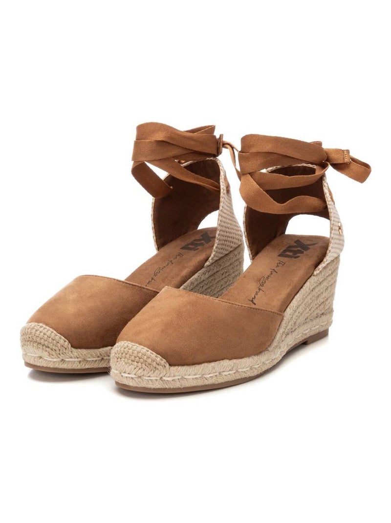 Espadrilles compensées pour femme Camel - Kiabi