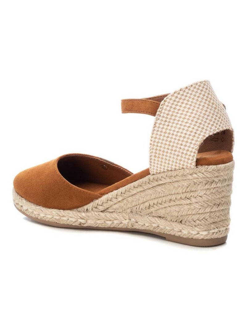 Espadrilles compensées pour femme Camel - Kiabi