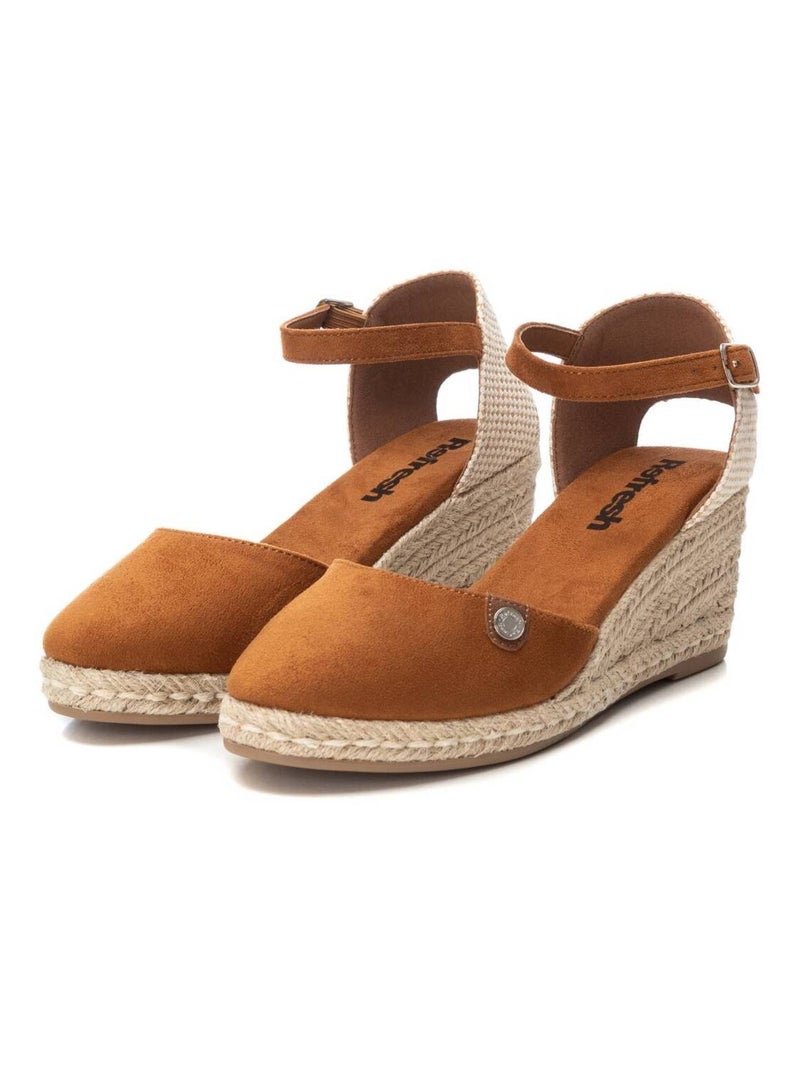 Espadrilles compensées pour femme Camel - Kiabi