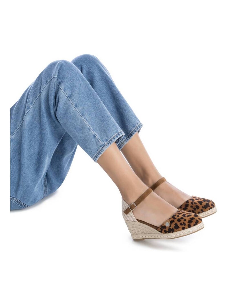 Espadrilles compensées pour femme Camel - Kiabi