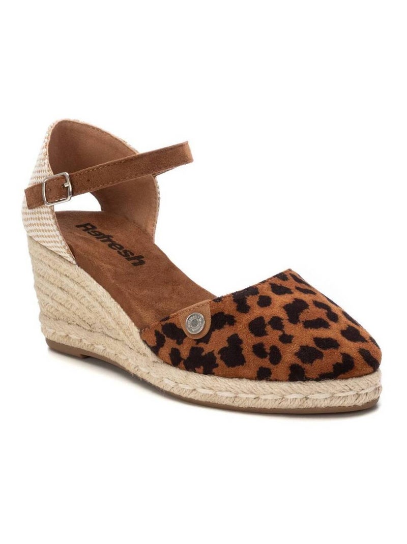 Espadrilles compensées pour femme Camel - Kiabi