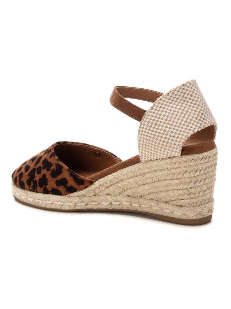 Espadrilles compensées pour femme Camel - Kiabi