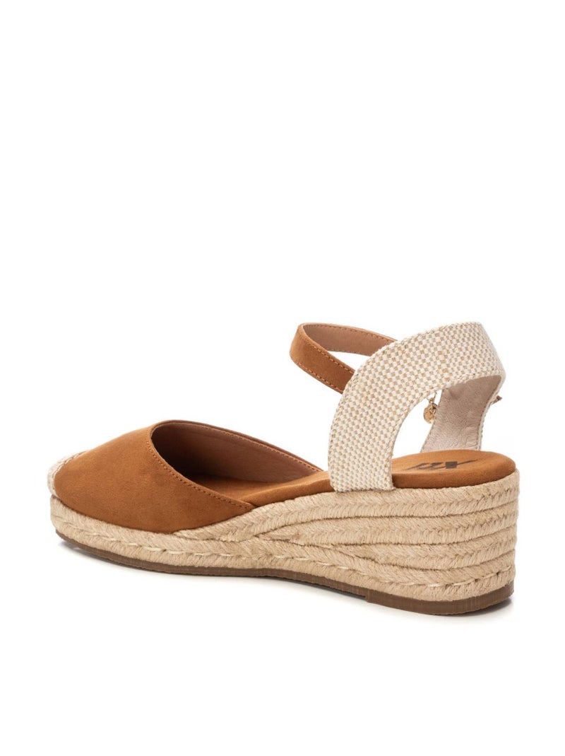 Espadrilles compensées pour femme Camel - Kiabi