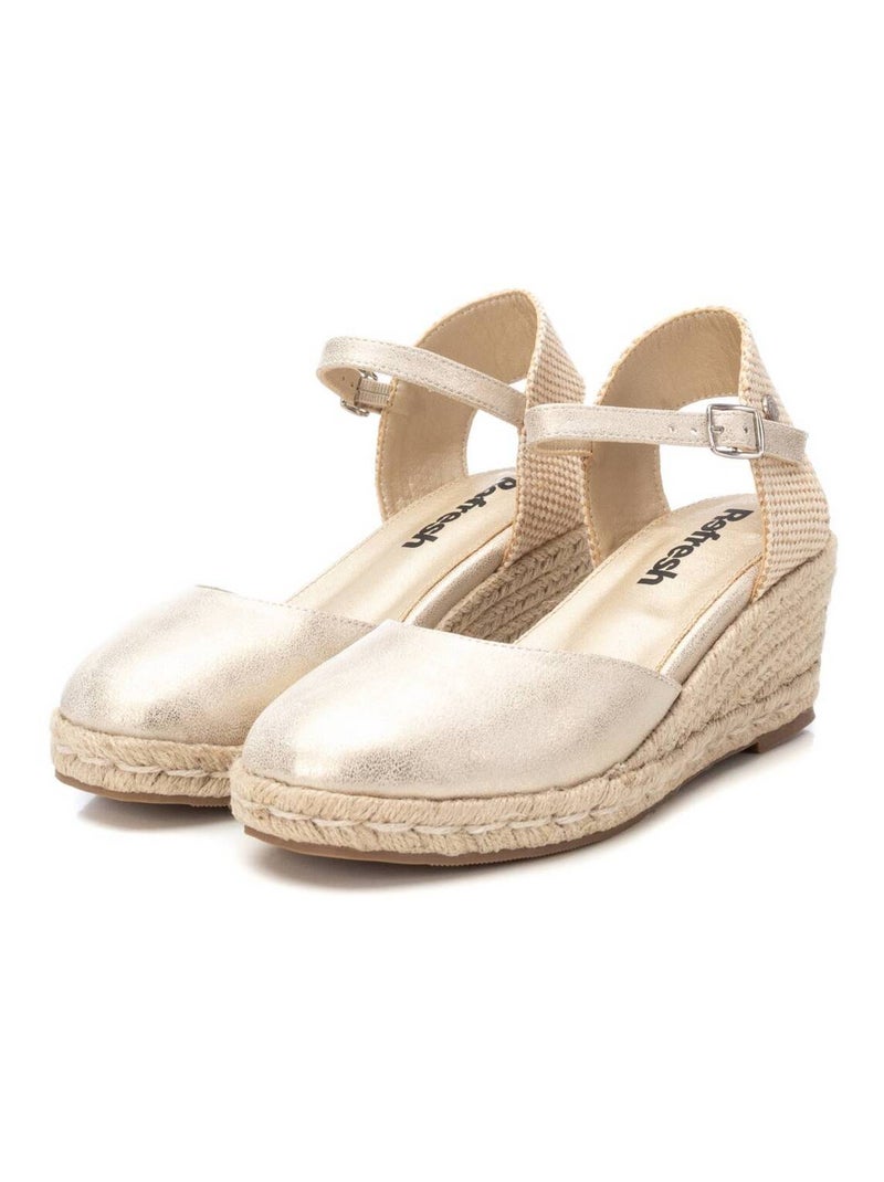 Espadrilles compensées pour femme Doré/or - Kiabi