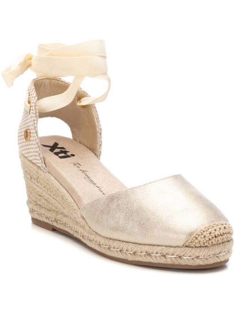 Espadrilles compensées pour femme Doré/or - Kiabi