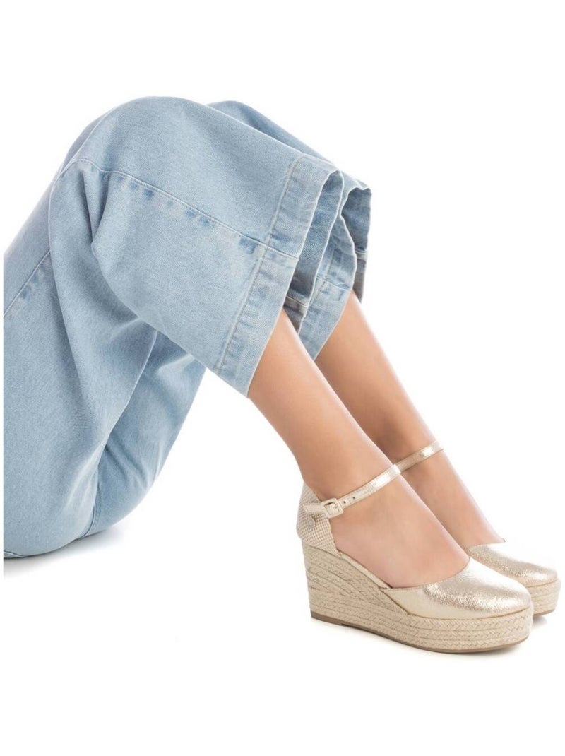 Espadrilles compensées pour femme Doré/or - Kiabi