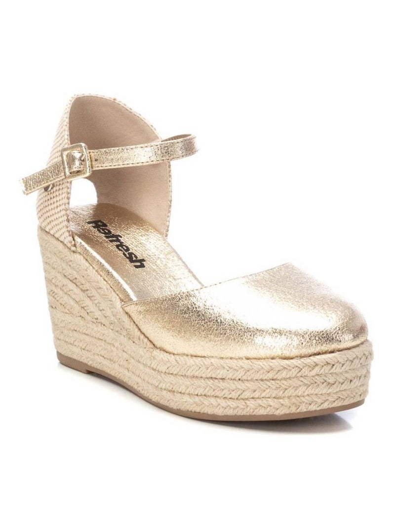 Espadrilles compensées pour femme Doré/or - Kiabi