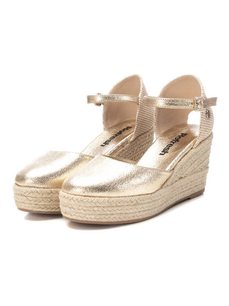 Espadrilles compensées pour femme Doré/or - Kiabi
