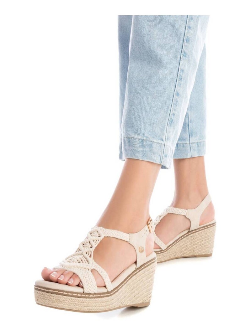 Espadrilles compensées pour femme Gris - Kiabi