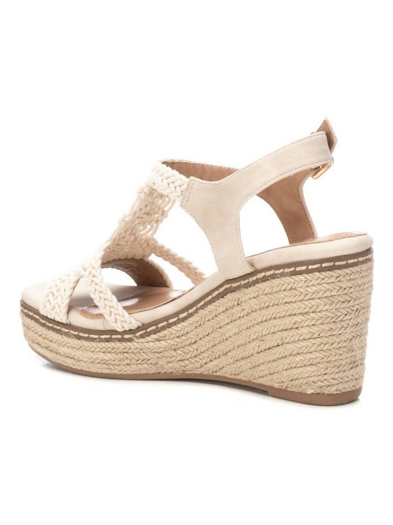 Espadrilles compensées pour femme Gris - Kiabi