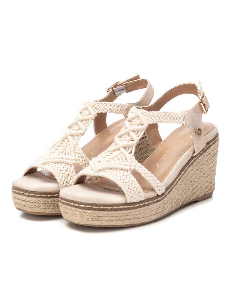 Espadrilles compensées pour femme Gris - Kiabi