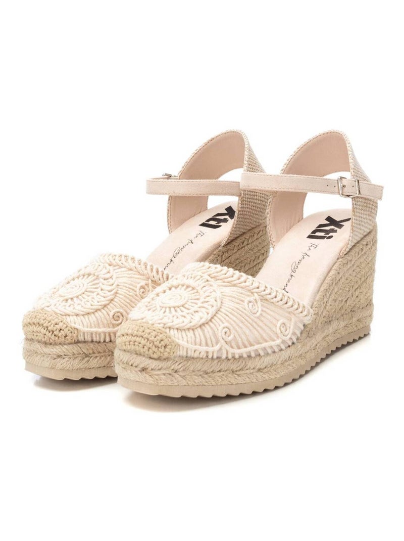 Espadrilles compensées pour femme Gris - Kiabi