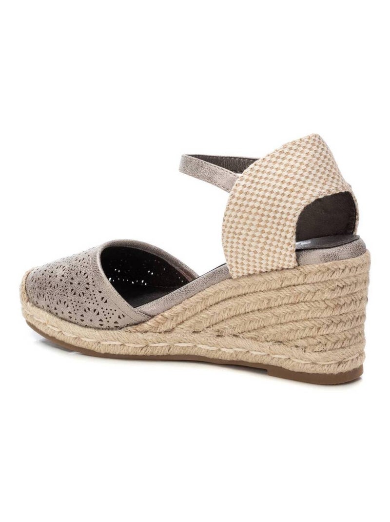 Espadrilles compensées pour femme Gris Gris - Kiabi