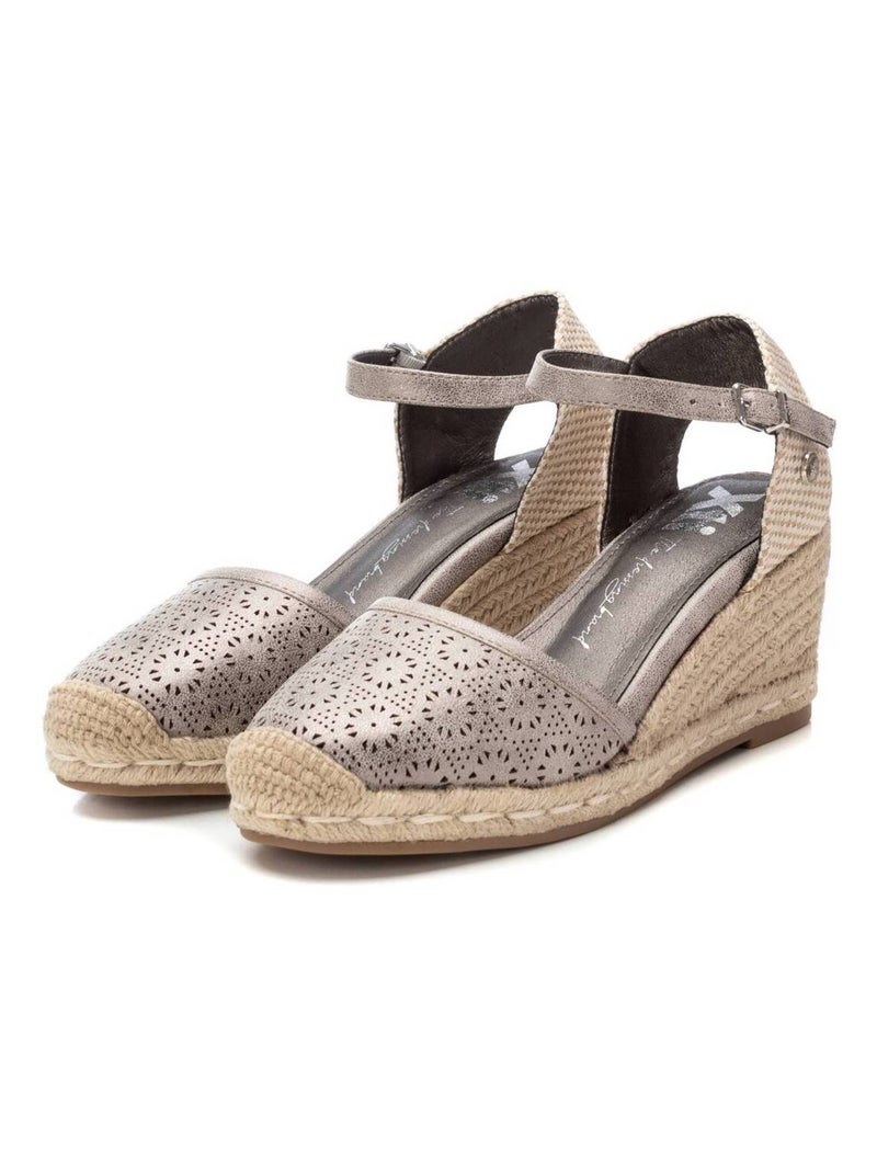 Espadrilles compensées pour femme Gris Gris - Kiabi