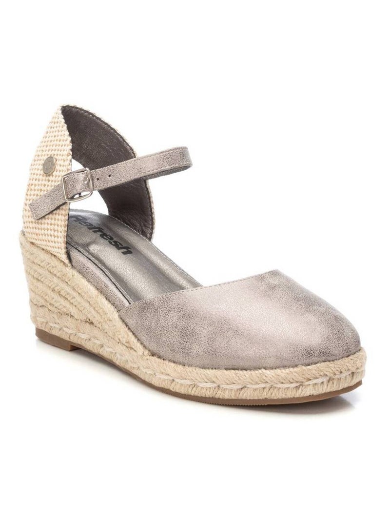 Espadrilles compensées pour femme Gris Gris - Kiabi