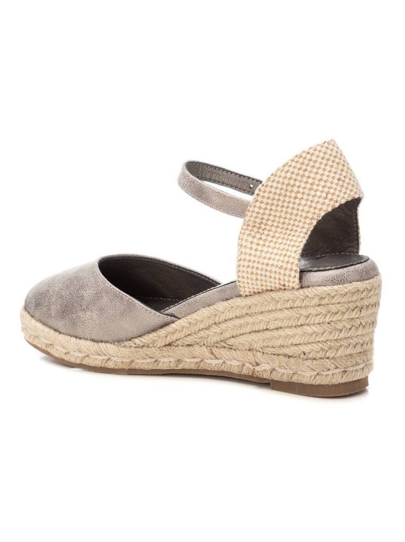 Espadrilles compensées pour femme Gris Gris - Kiabi