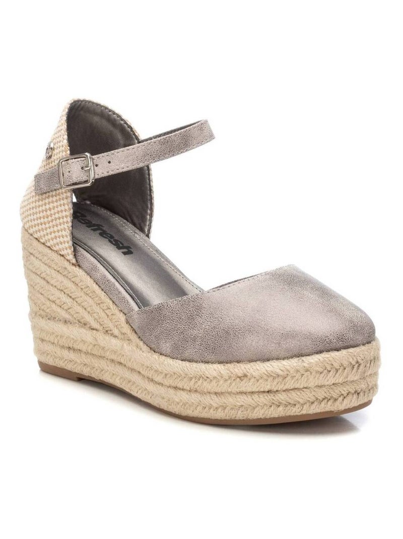 Espadrilles compensées pour femme Gris Gris - Kiabi